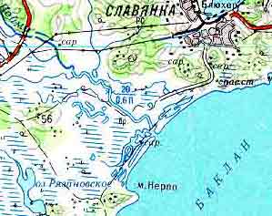 Славянка. Карта